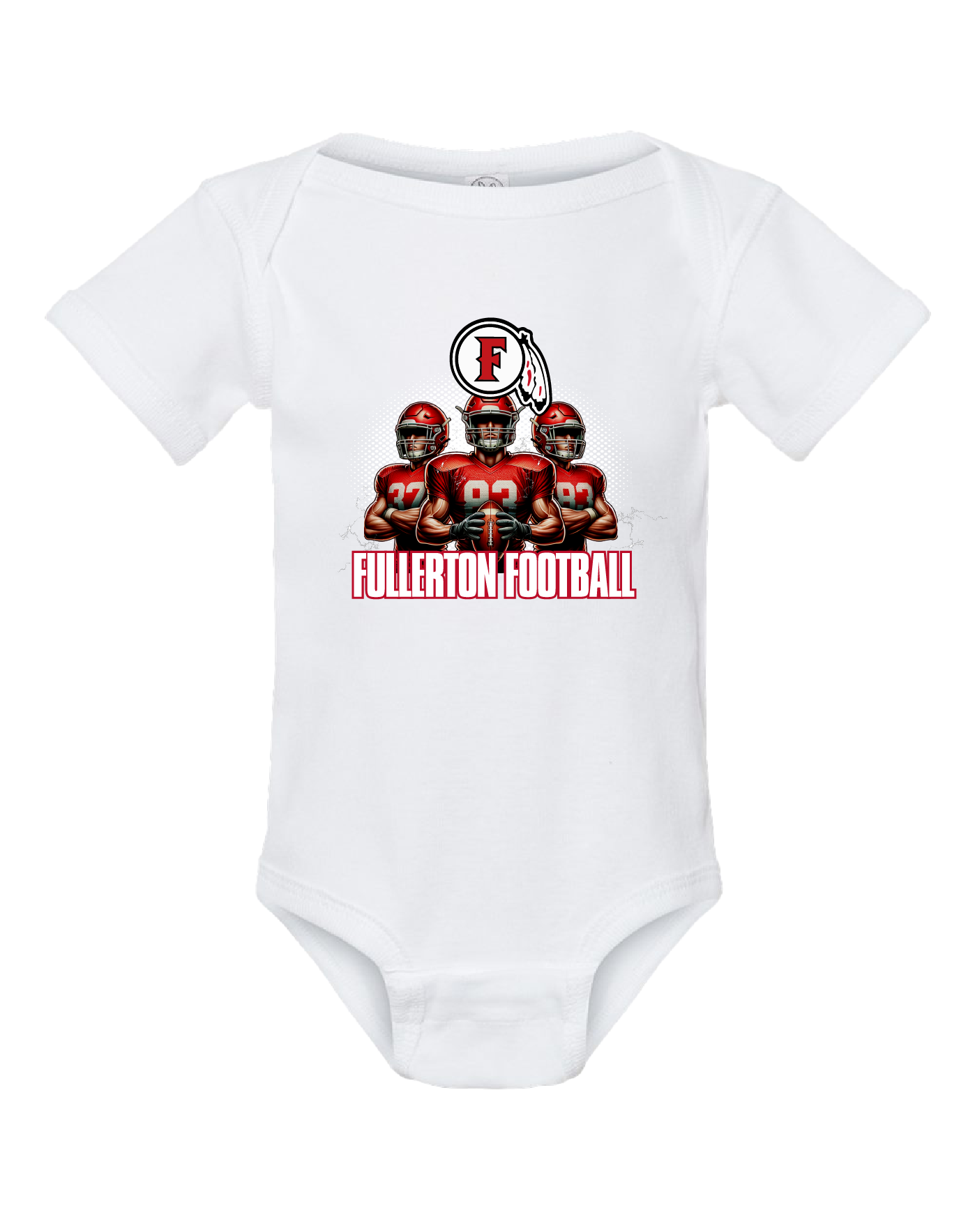 Fullerton Mini MVP Football Onesie